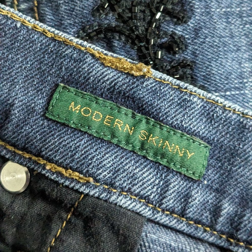 Ralph Lauren : Modren Skinny Blue Jeans - Picture 6 of 8